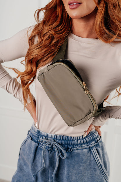 Everywhere I Go Crossbody Belt Bag in Olive - Simply Graced Mama