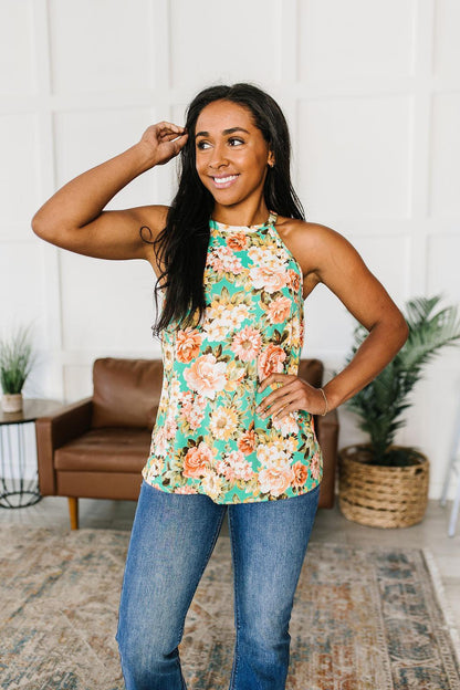 Fiddle Dee Dee Floral Halter Top - Simply Graced Mama