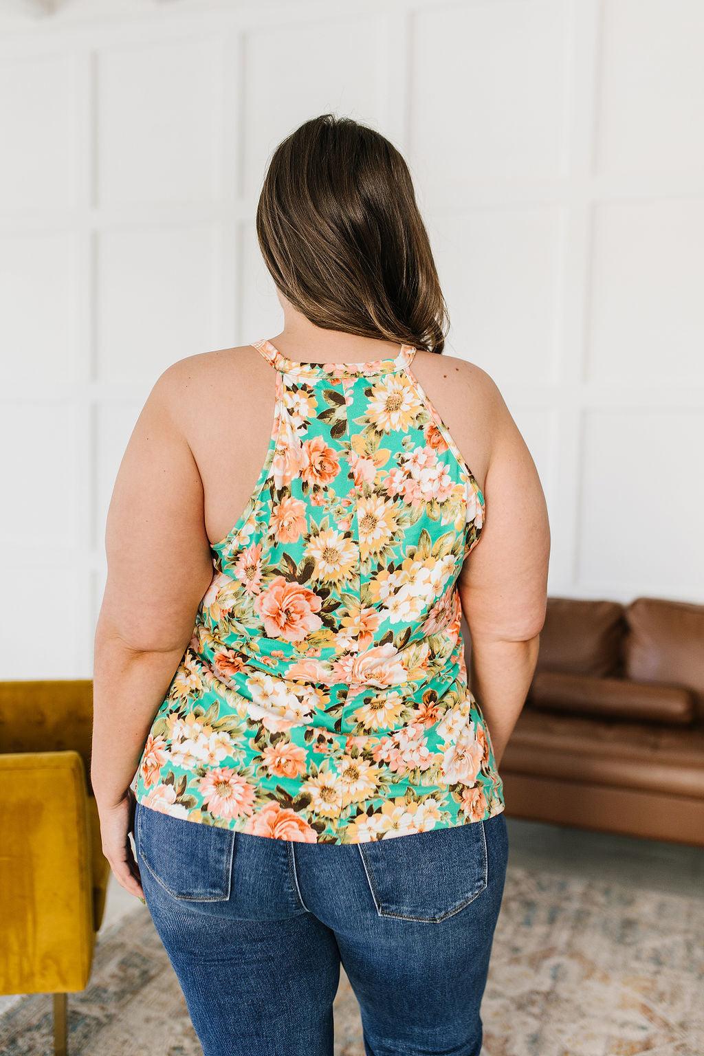 Fiddle Dee Dee Floral Halter Top - Simply Graced Mama