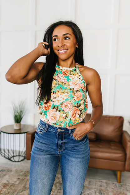 Fiddle Dee Dee Floral Halter Top - Simply Graced Mama