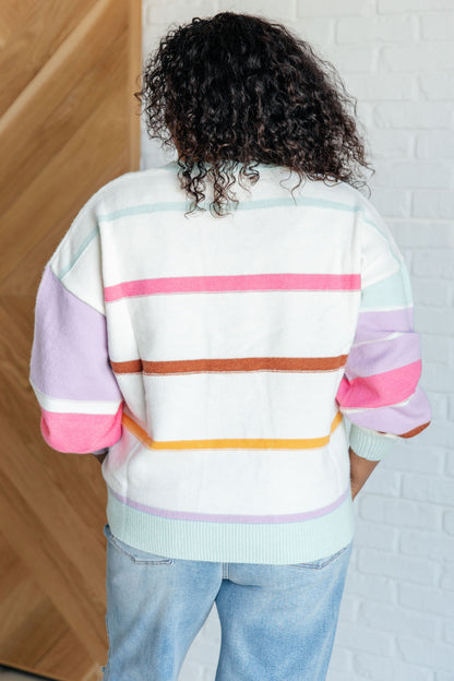 Flawless Features Striped Sweater - Simply Graced Mama