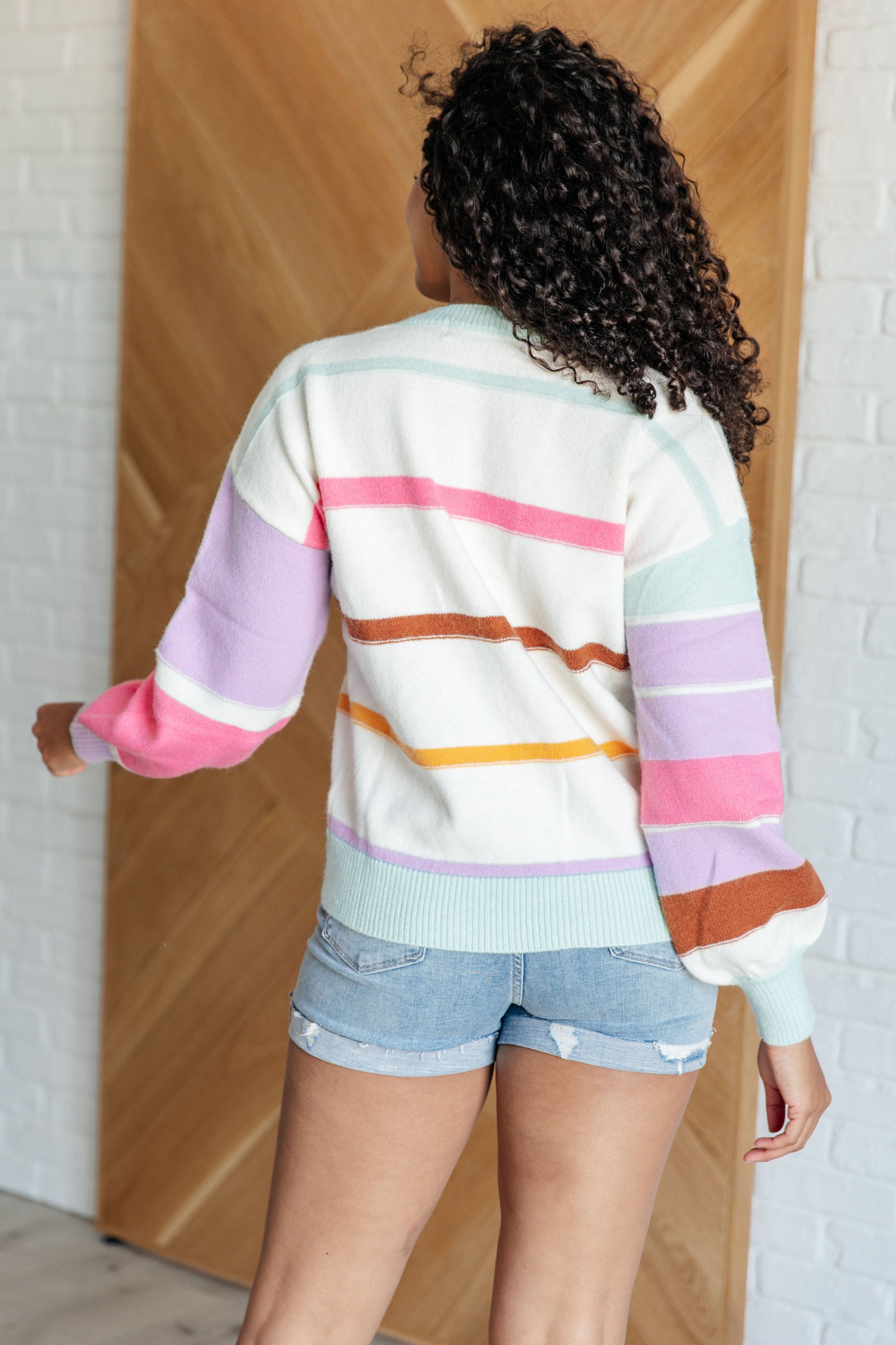 Flawless Features Striped Sweater - Simply Graced Mama