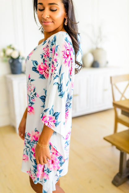 Forever Smitten Floral One Shoulder Dress - Simply Graced Mama