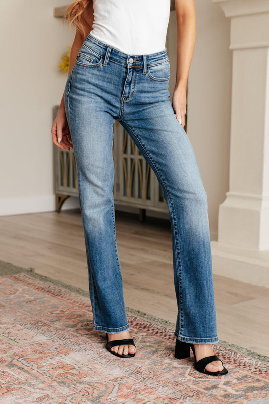 Genevieve Mid Rise Vintage Bootcut Jeans - Simply Graced Mama