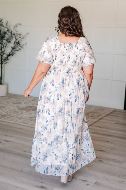 Gentle Yet Strong Balloon Sleeve Floral Dress - Simply Graced Mama