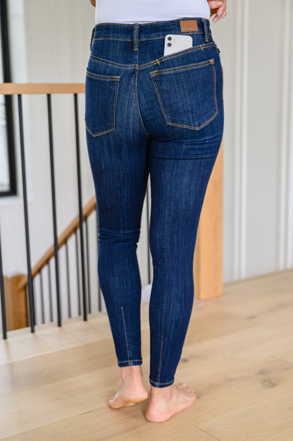 Georgia Back Yoke Skinny Jeans with Phone Pocket - Simply Graced Mama