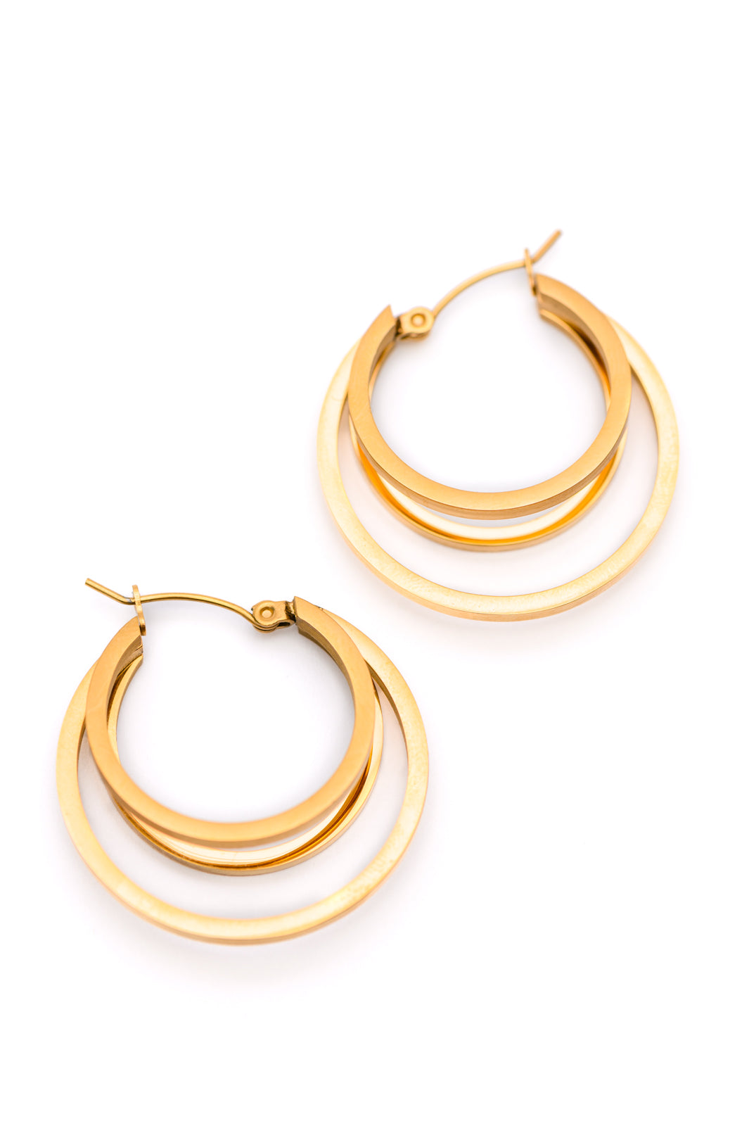 Get In Line Hoop Earrings - Simply Graced Mama