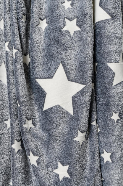 Glow in the Dark Blanket in Gray Star - Simply Graced Mama