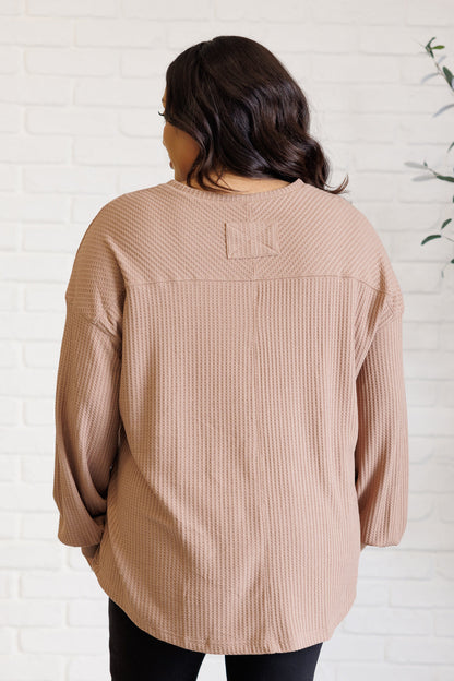 Good Things Are Coming V-Neck Top in Coffee - Simply Graced Mama