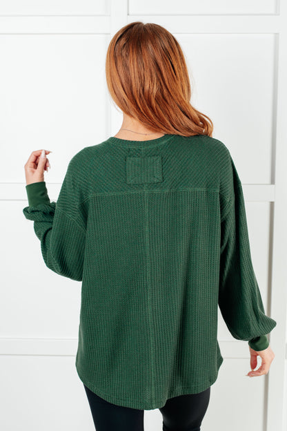 Good Things Are Coming V-Neck Top in Green - Simply Graced Mama