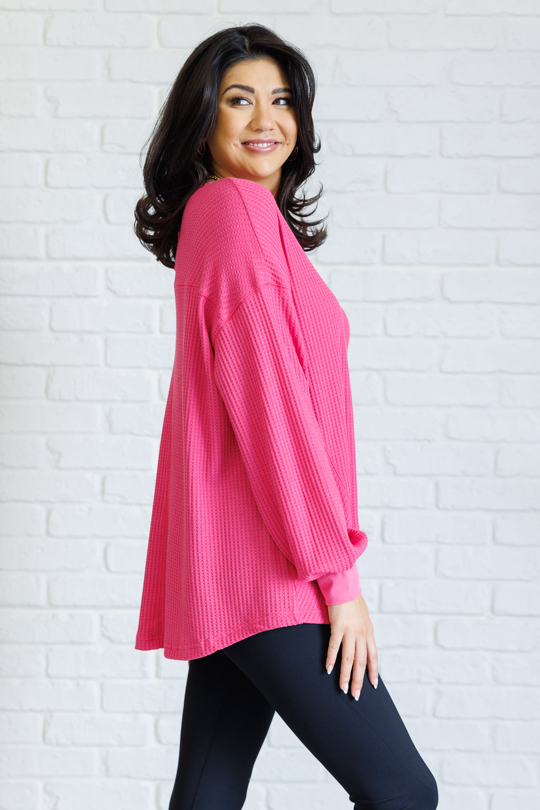 Good Things Are Coming V-Neck Top in Pink - Simply Graced Mama