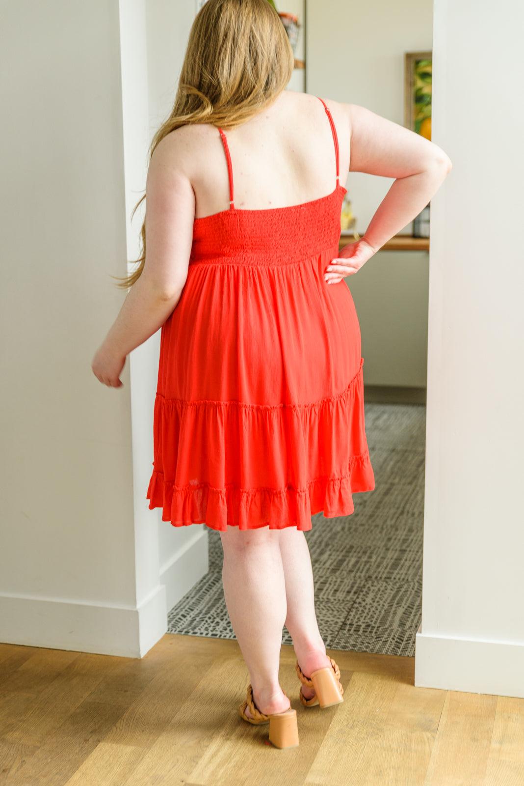 Got The Glow Dress In Red - Simply Graced Mama