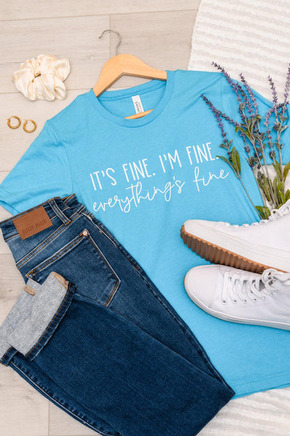 Everything's Fine Graphic Tee - Simply Graced Mama