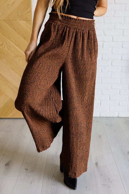 Harmony High Rise Wide Leg Pants in Brown - Simply Graced Mama