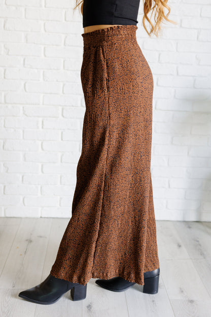 Harmony High Rise Wide Leg Pants in Brown - Simply Graced Mama