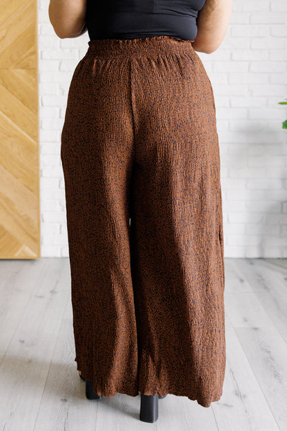 Harmony High Rise Wide Leg Pants in Brown - Simply Graced Mama