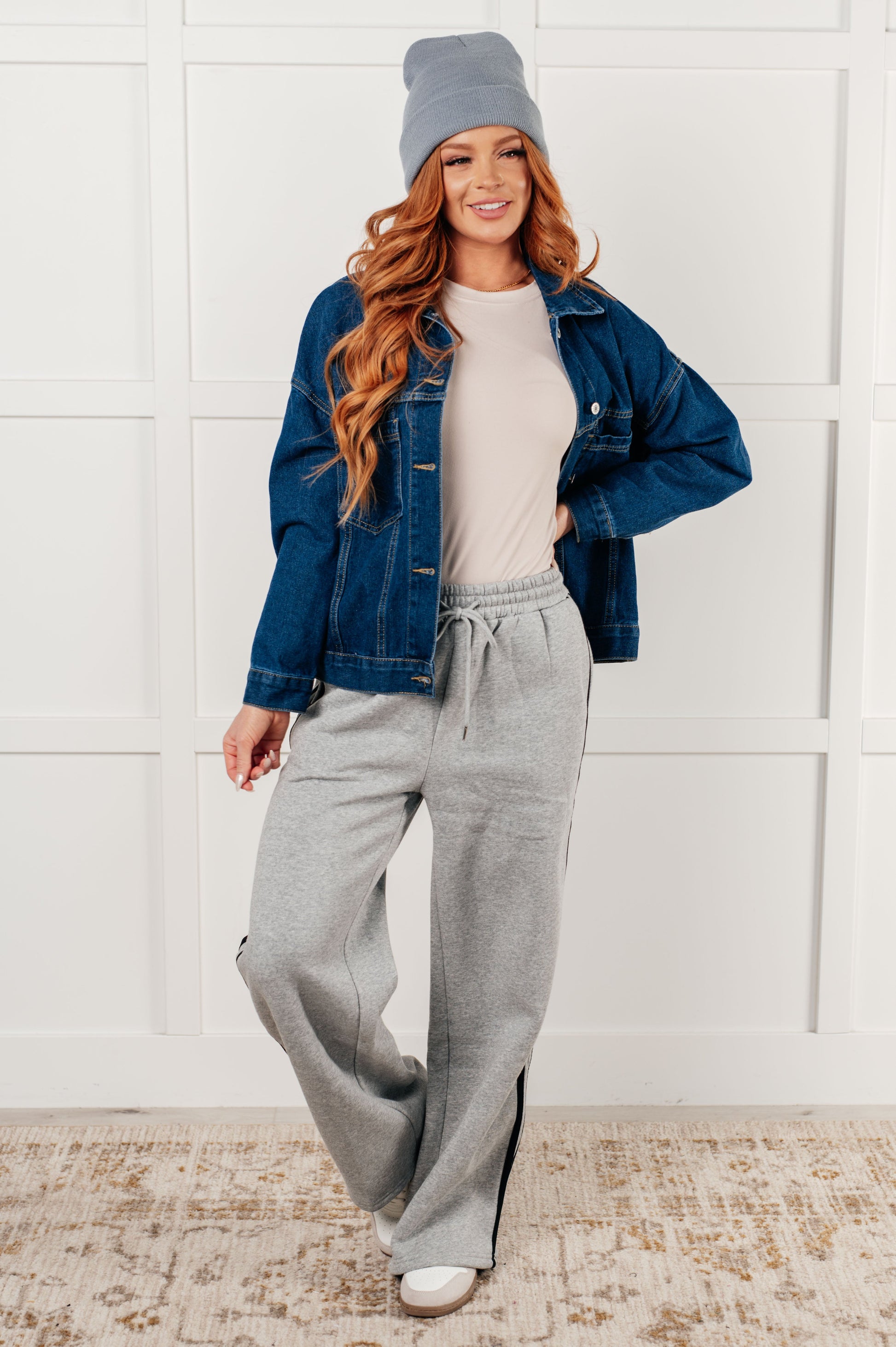 Have We Met Oversized Denim Jacket - Simply Graced Mama