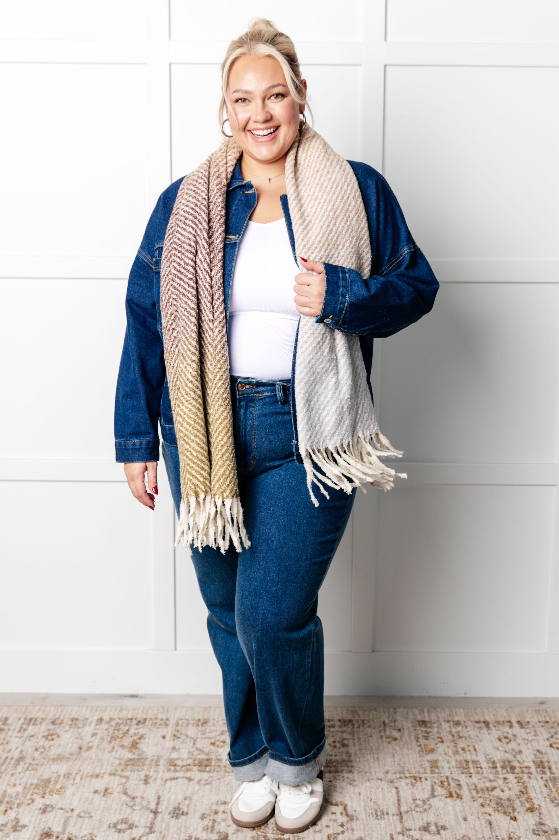 Have We Met Oversized Denim Jacket - Simply Graced Mama