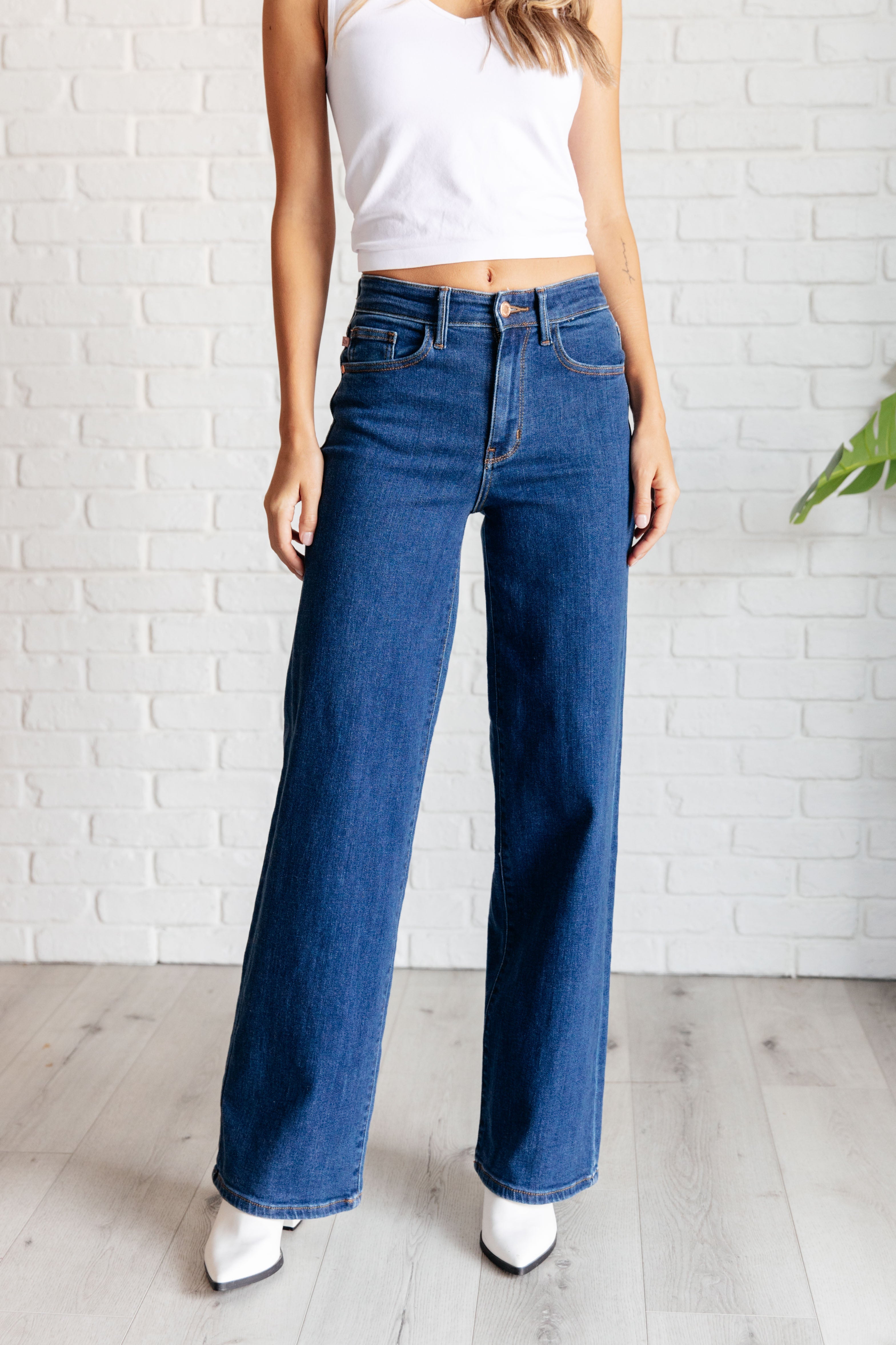 Judy Blue Hazel High Rise Vintage Wide Leg Jeans – Simply Graced Mama