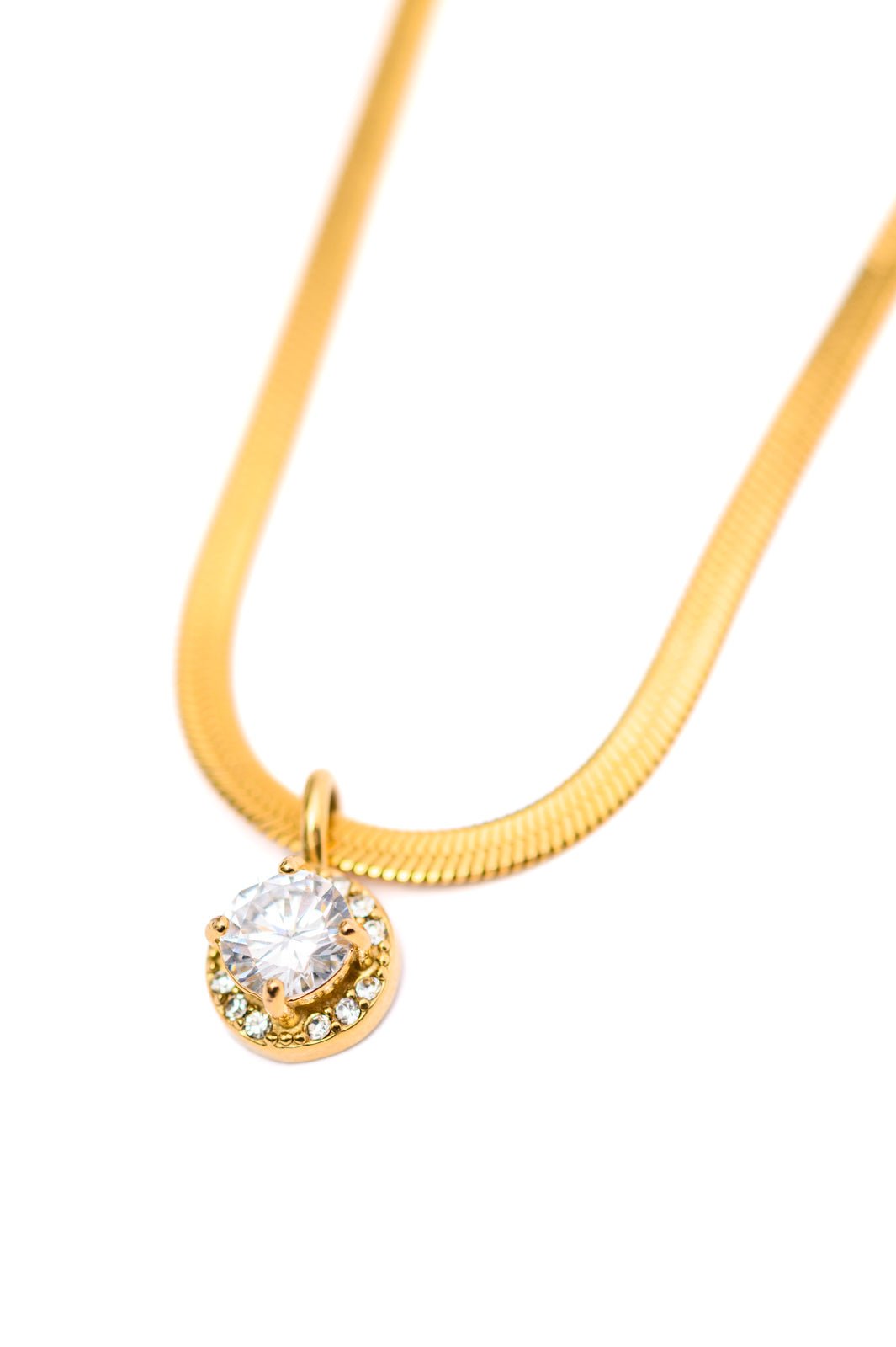 Here to Shine Gold Plated Necklace in White - Simply Graced Mama