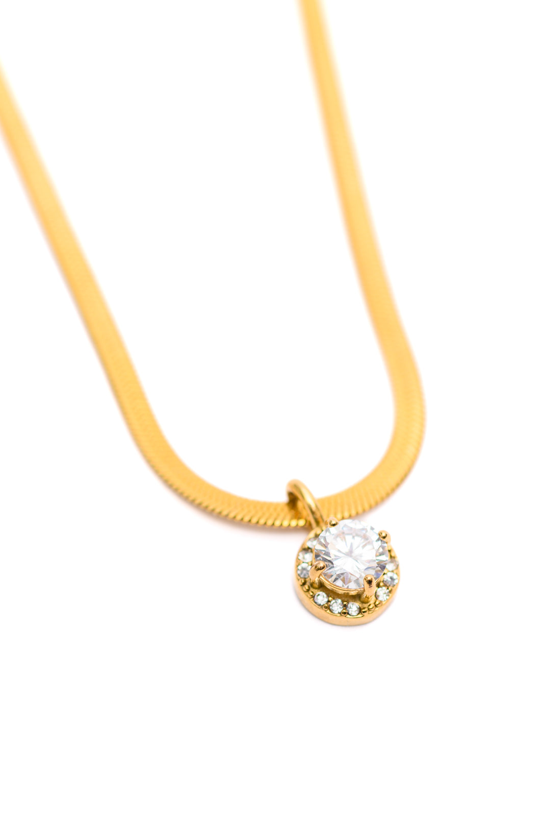 Here to Shine Gold Plated Necklace in White - Simply Graced Mama