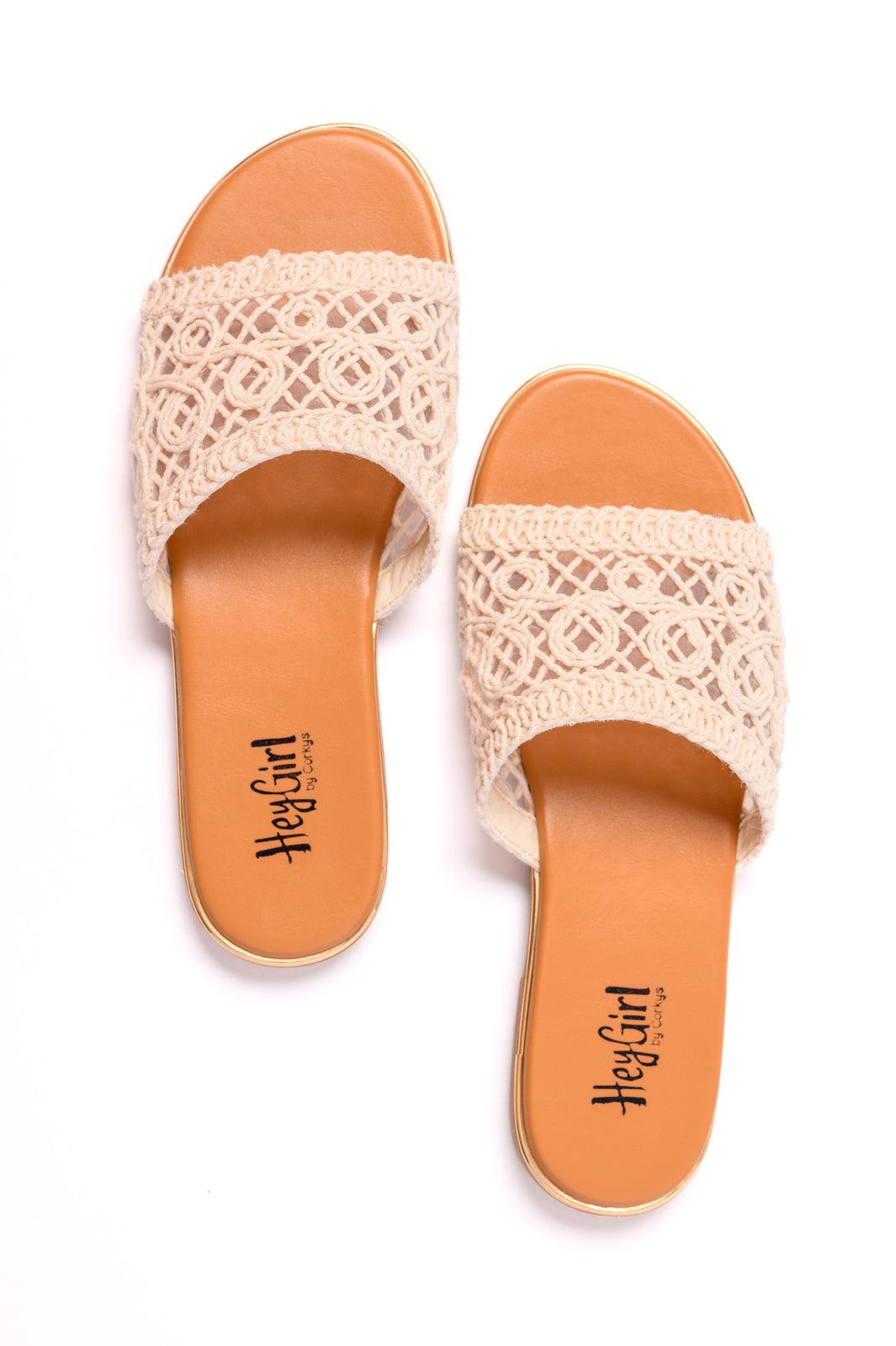 Hey Beach Sandals in Natural - Simply Graced Mama