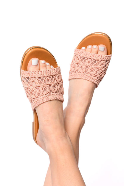 Hey Beach Sandals in Pink - Simply Graced Mama