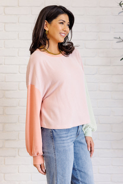 Hit Me With Your Best Shot Colorblock Top in Multicolor - Simply Graced Mama