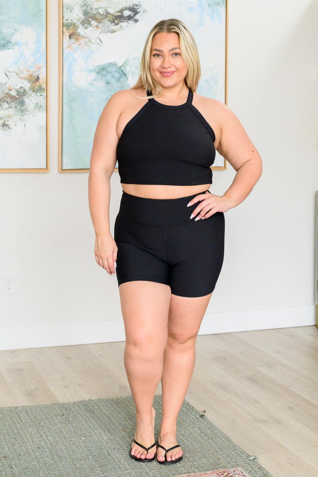 Hot Girl Walks Biker Shorts in Black - Simply Graced Mama