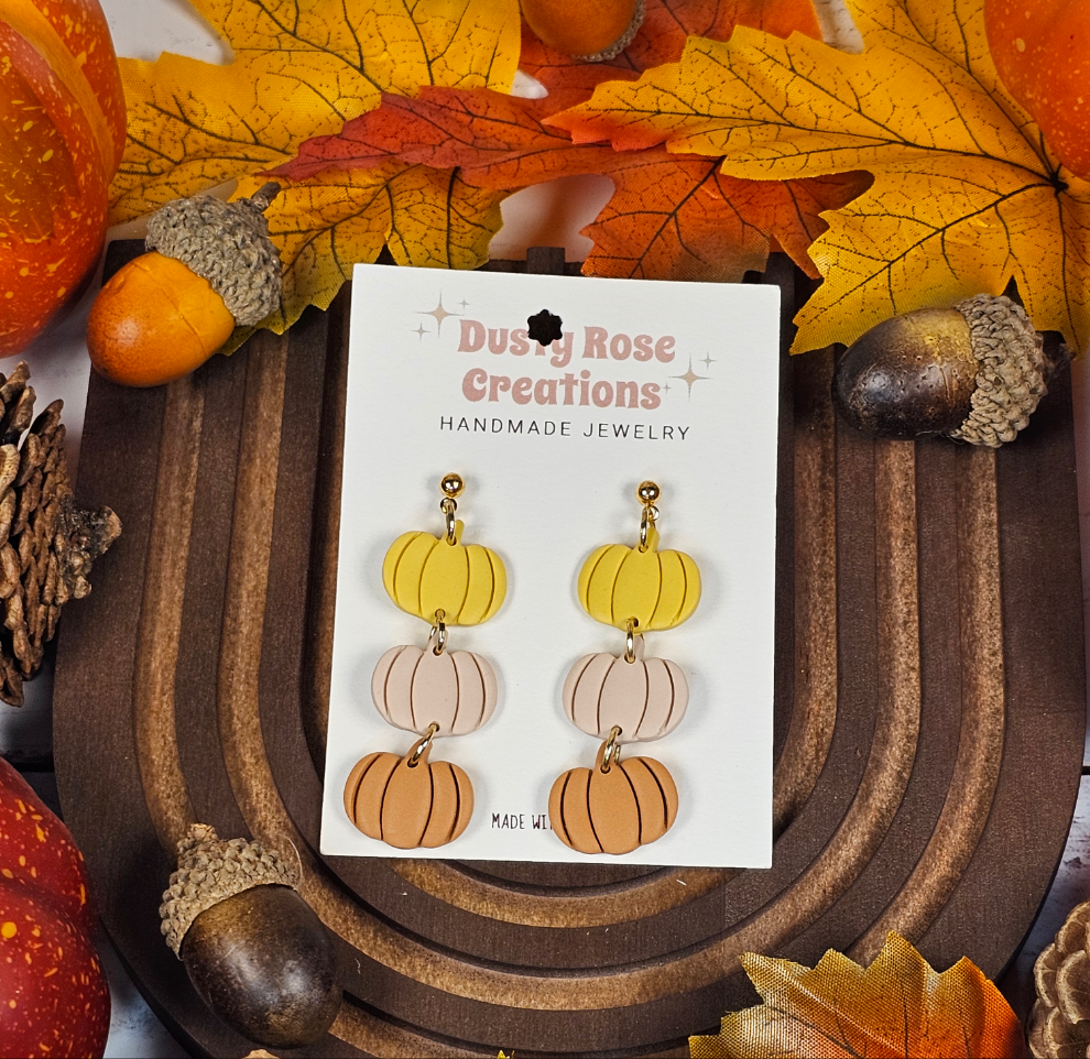 Groovy Pumpkin Dangles