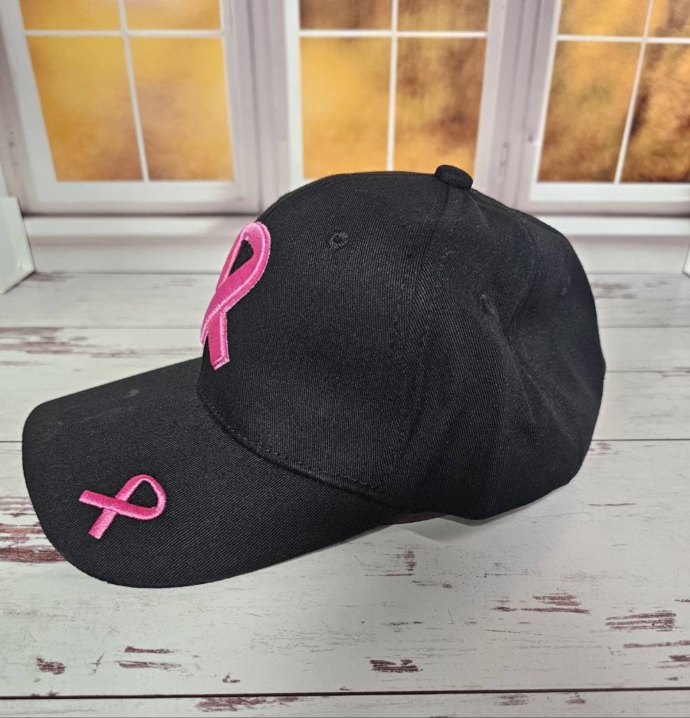 Embroidered Breast Cancer Awareness Baseball Cap