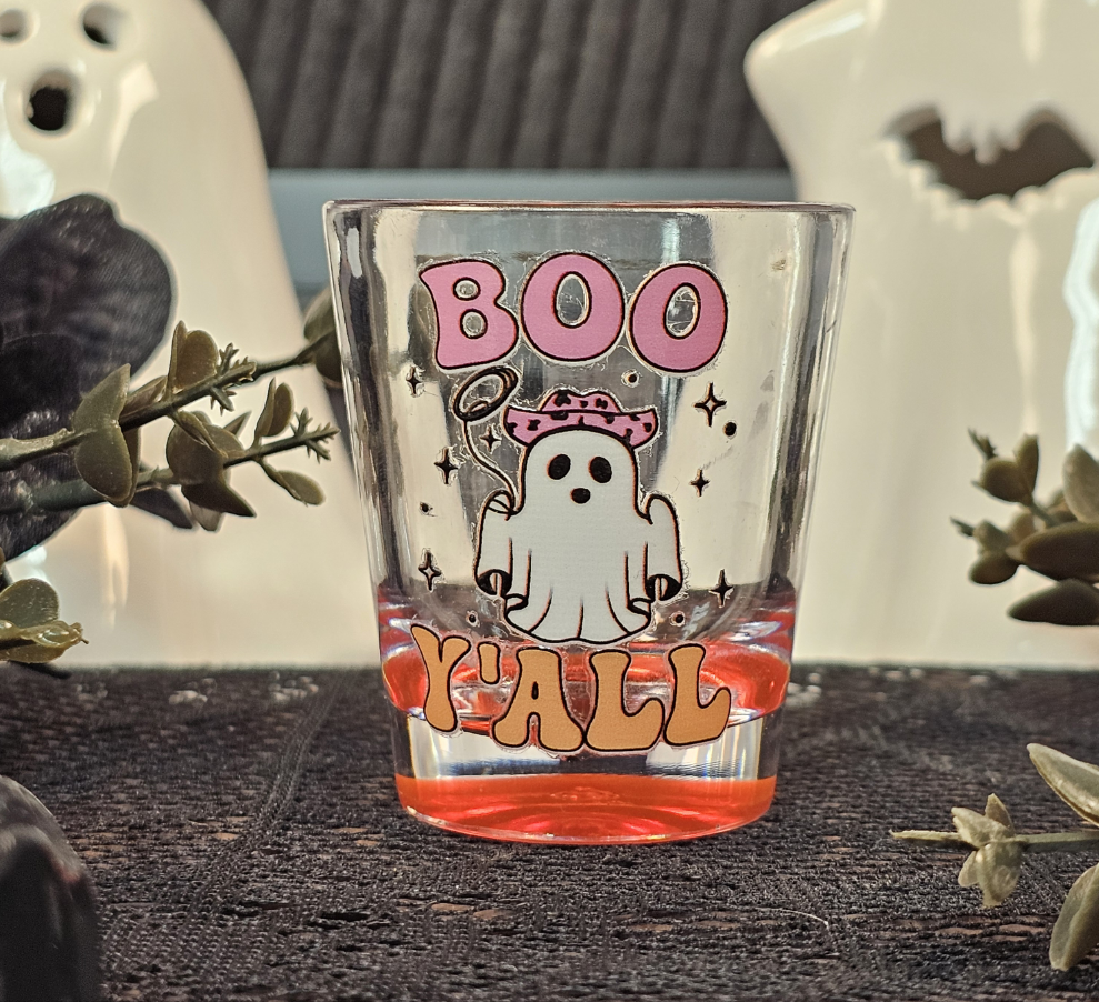 Boo Y'all Shot Glass - 1.5oz