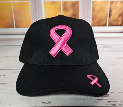 Embroidered Breast Cancer Awareness Baseball Cap