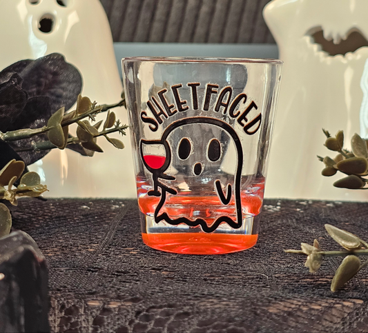 Sheetfaced Shot Glass - 1.5oz Frosted Shot Glass - Simply Graced Mama