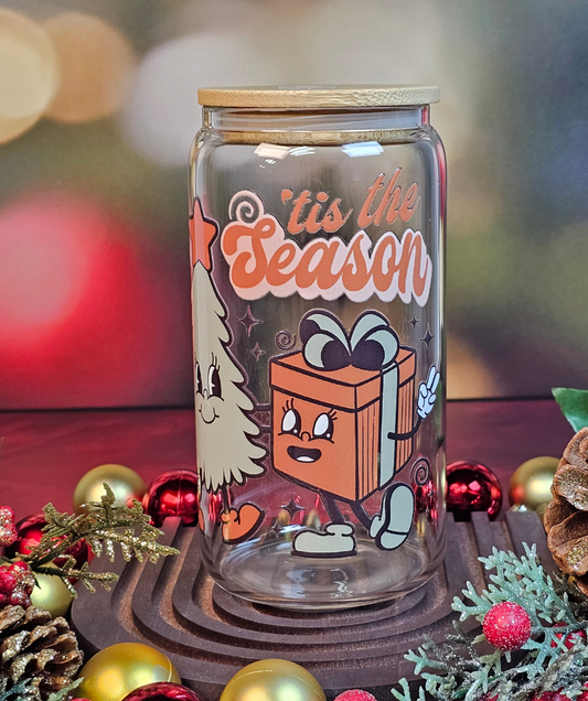 Tis The Season Libbey Glass Cup - Simply Graced Mama
