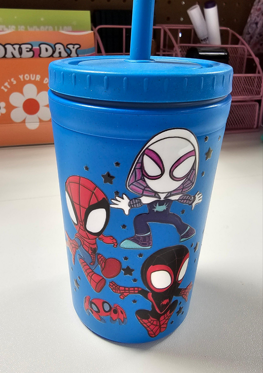 Spiderman Kids Drinking Cup - Simply Graced Mama