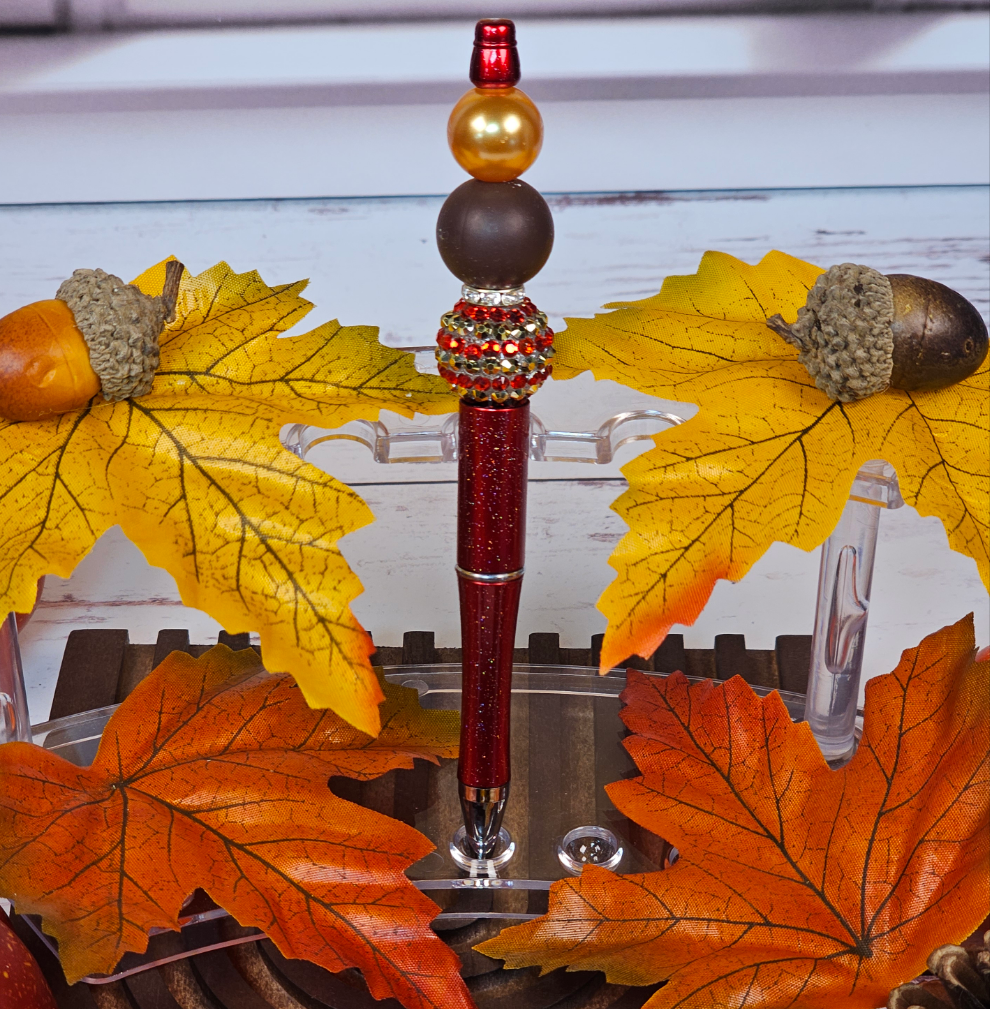 Fall Beaded Pen - Simply Graced Mama