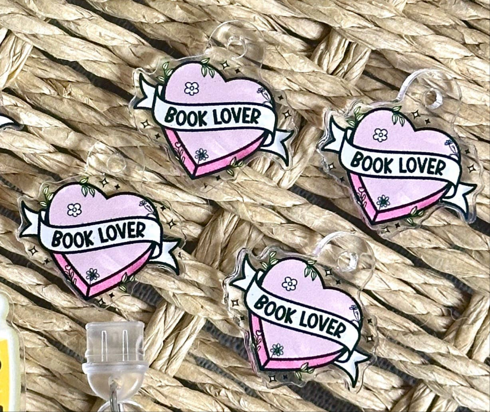 Book Lover USB-C Kindle Charm