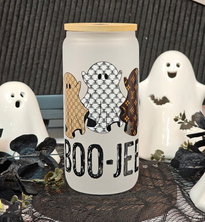 Designer Inspired Boo-Jee Frosted Glass Cup