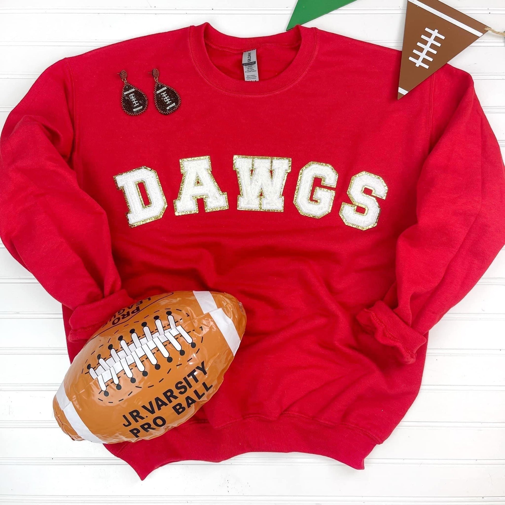 Game Day Patch Sweatshirt - Simply Graced Mama