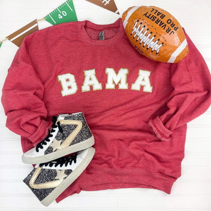 Game Day Patch Sweatshirt - Simply Graced Mama