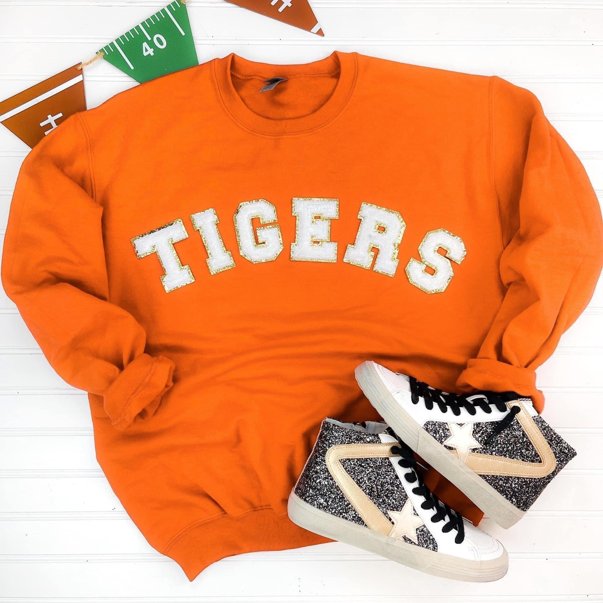 Game Day Patch Sweatshirt - Simply Graced Mama