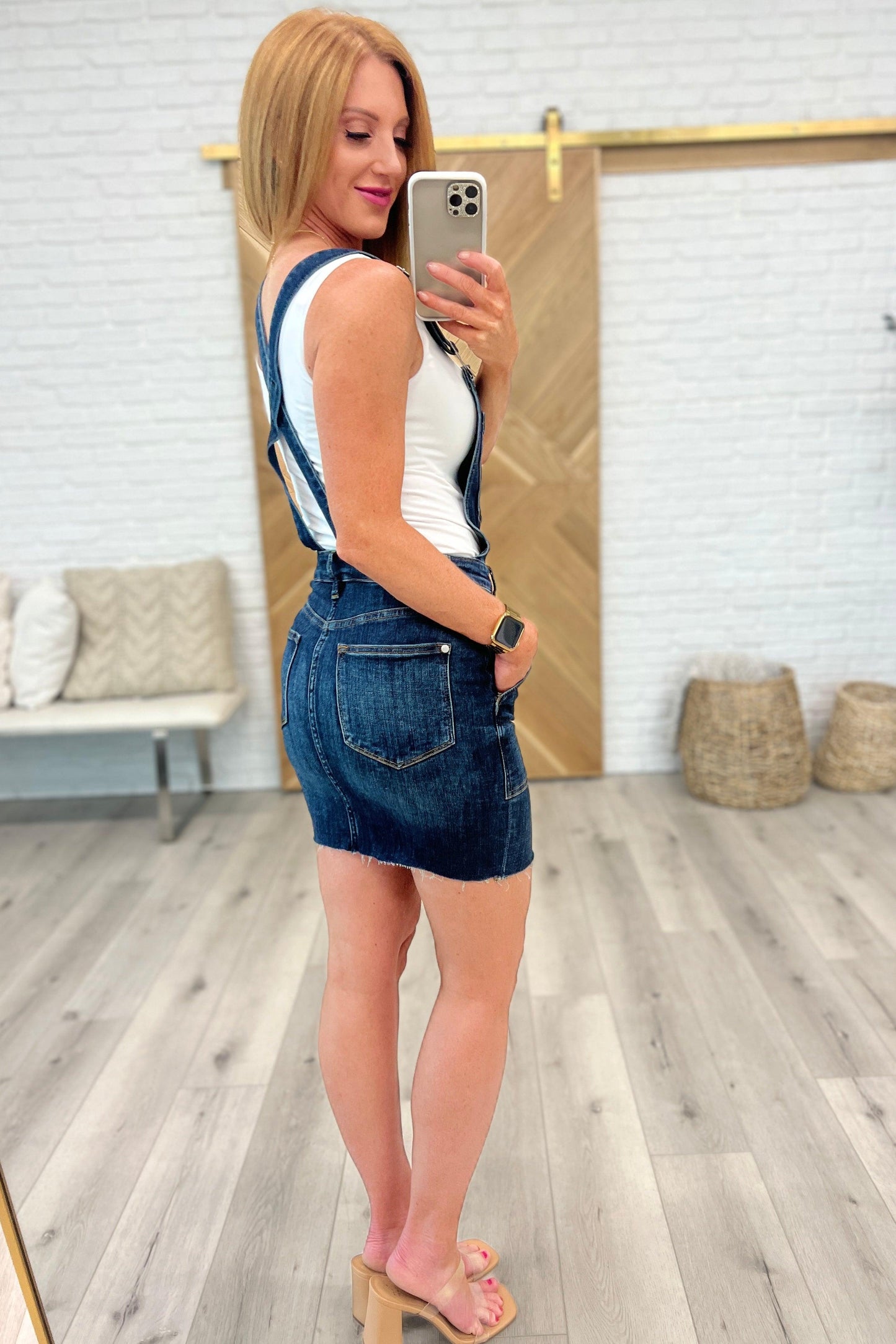 Agnes Denim Overall Dress - Simply Graced Mama