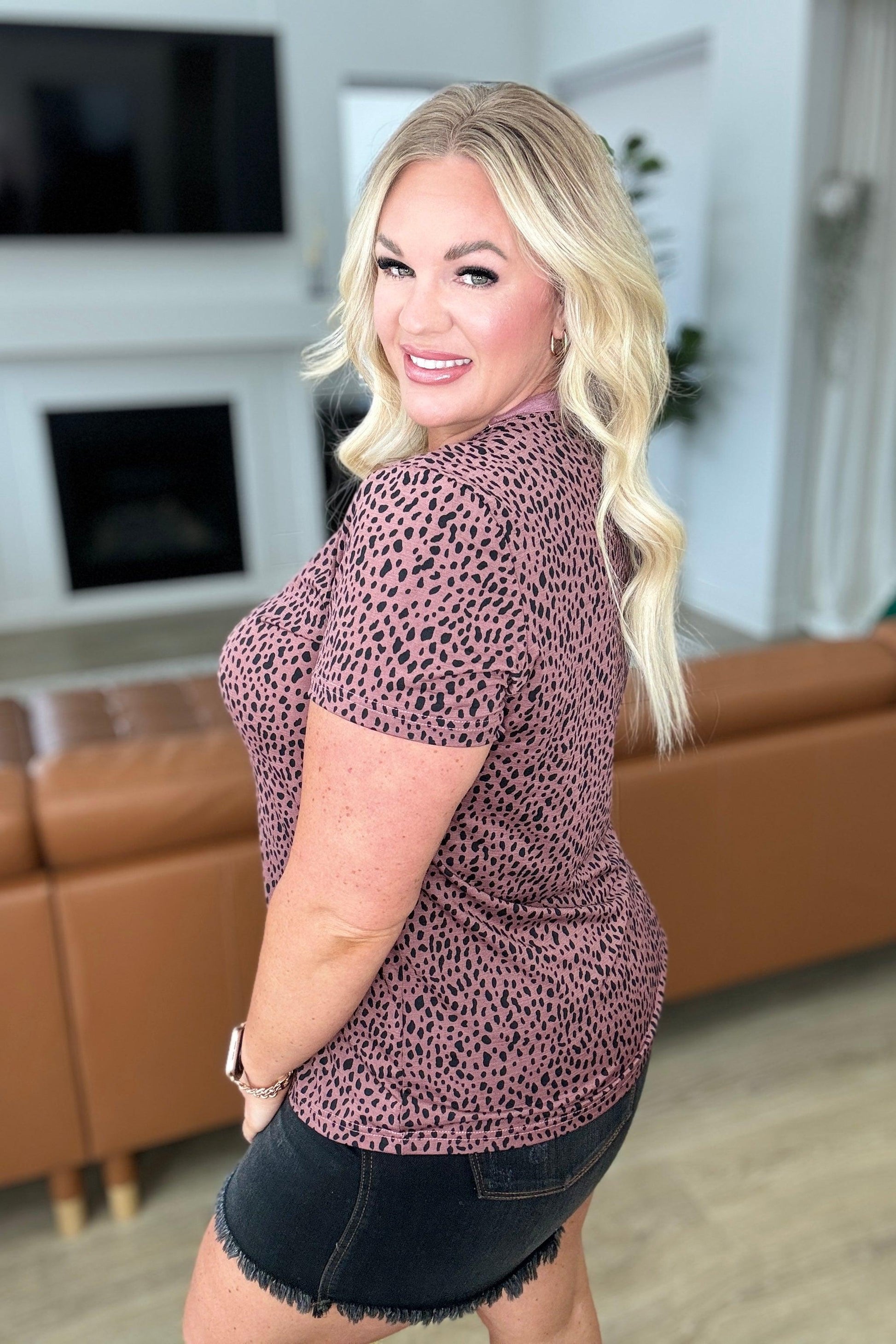 Cheetah Girl Short Sleeve Top - Simply Graced Mama