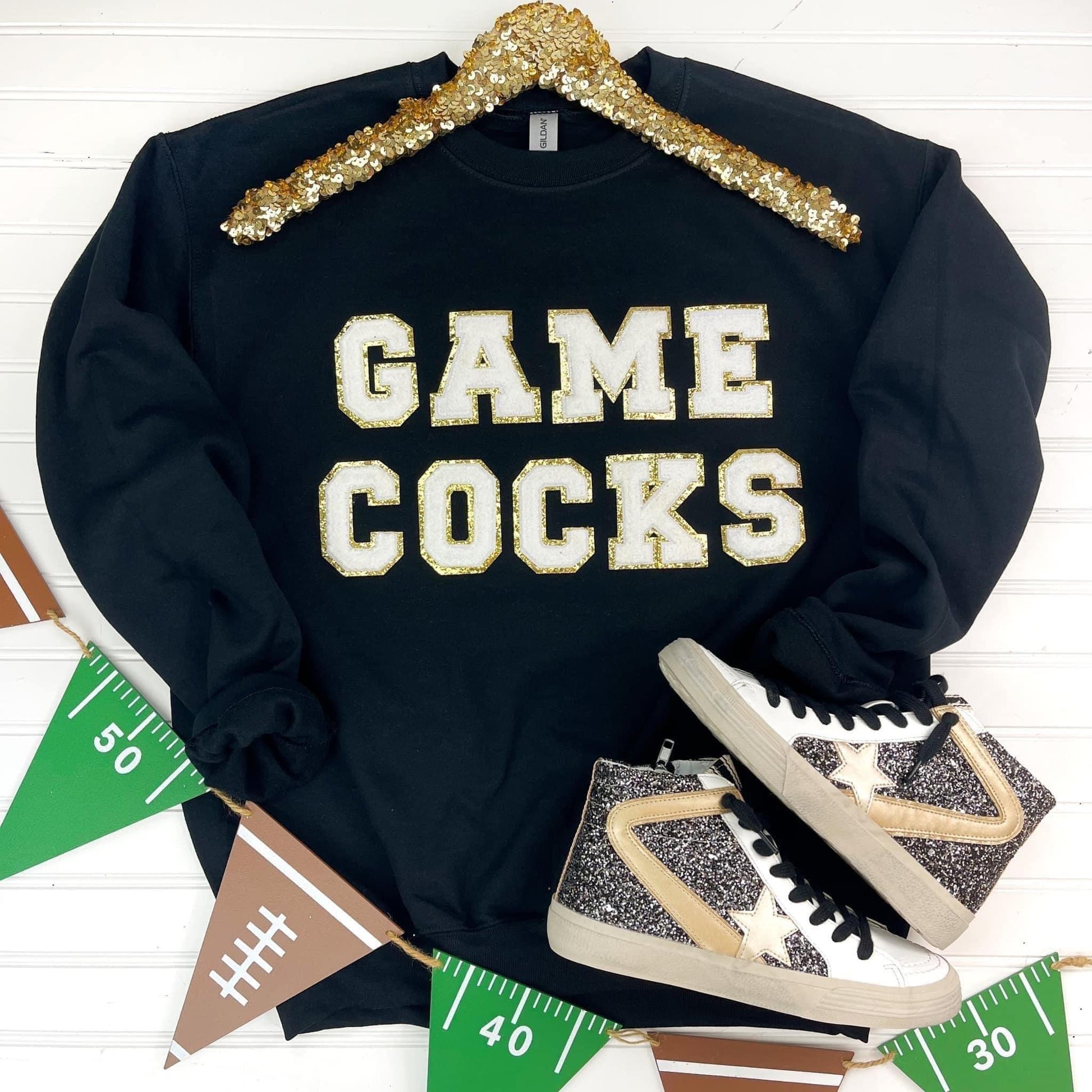 Game Day Patch Sweatshirt - Simply Graced Mama