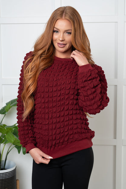 In Denial Bubble Pullover - Simply Graced Mama