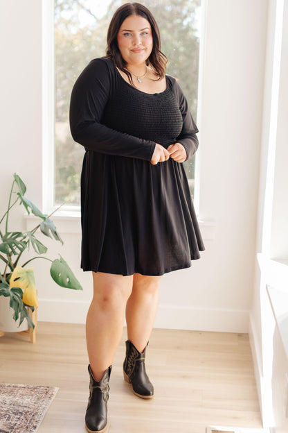 In the Thick of It Long Sleeve Skort Dress - Simply Graced Mama