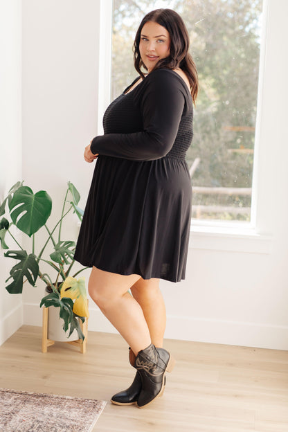 In the Thick of It Long Sleeve Skort Dress - Simply Graced Mama