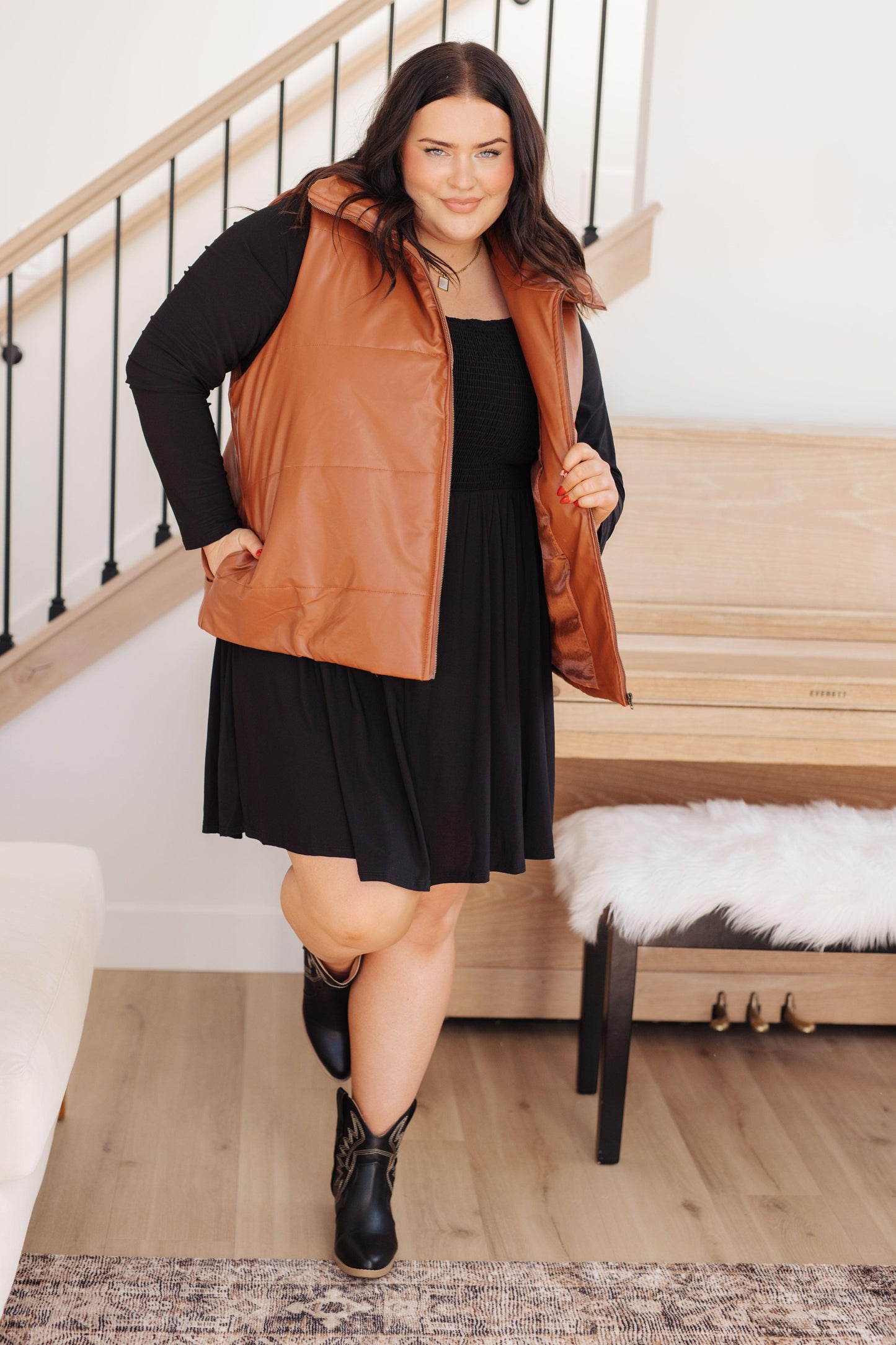 In the Thick of It Long Sleeve Skort Dress - Simply Graced Mama