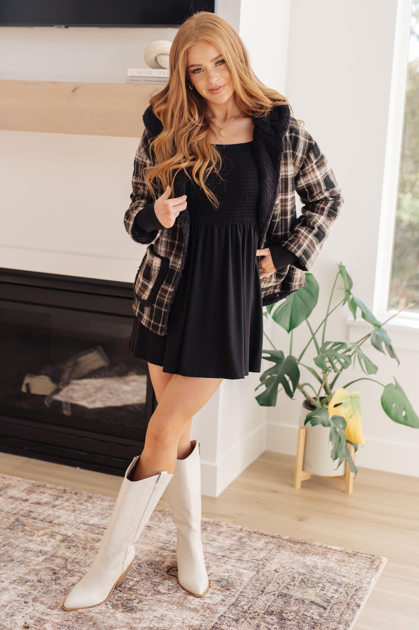 In the Thick of It Long Sleeve Skort Dress - Simply Graced Mama